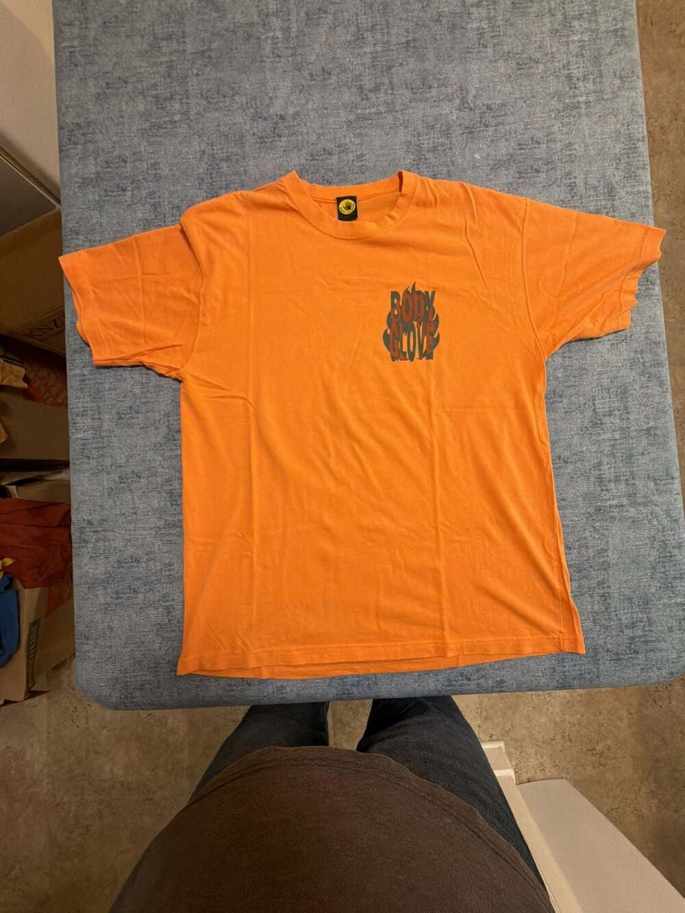 Body Glove Vintage T-Shirt Size M Orange Graphic 1994